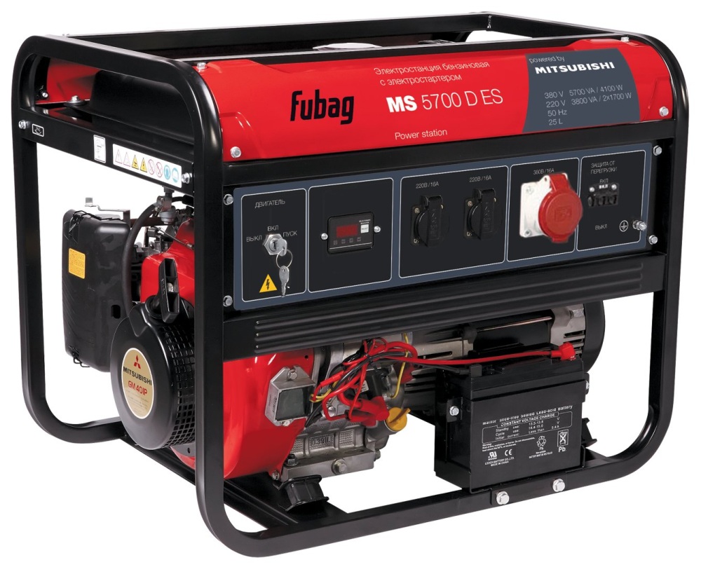 Бензиновый генератор Fubag MS 5700D ES