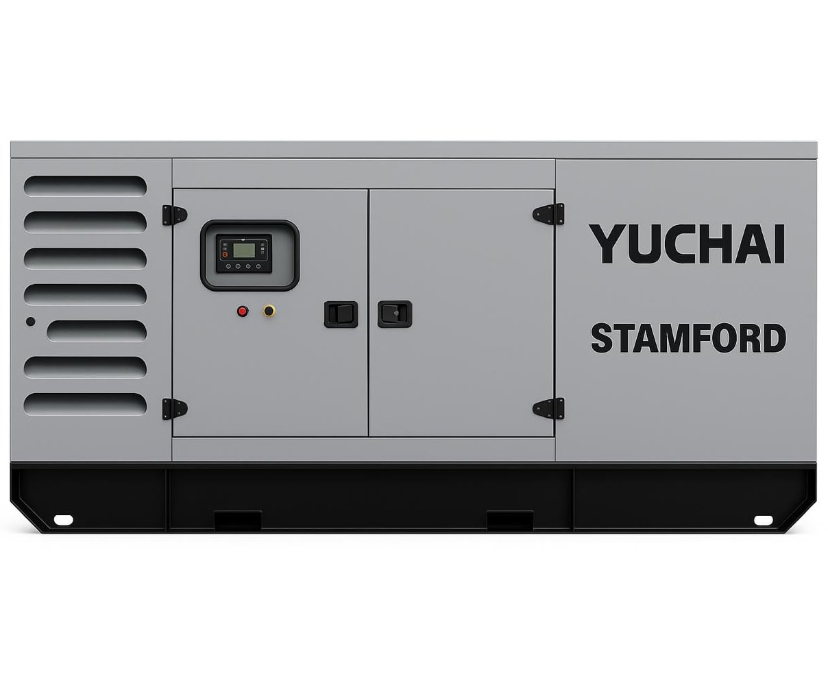 Дизельный генератор Yuchai GMP AY385 в кожухе
