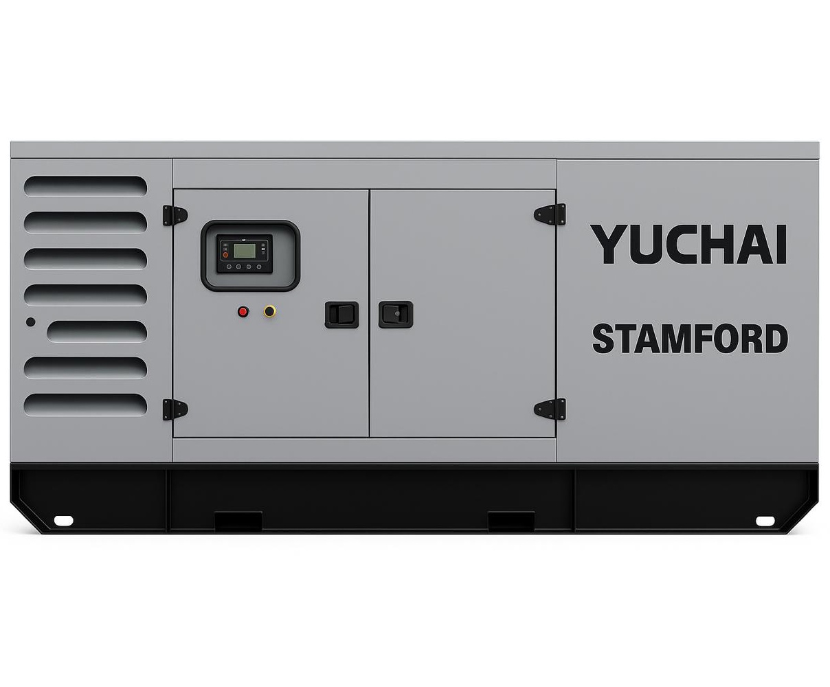 Дизельный генератор Yuchai GMP AY525 в кожухе