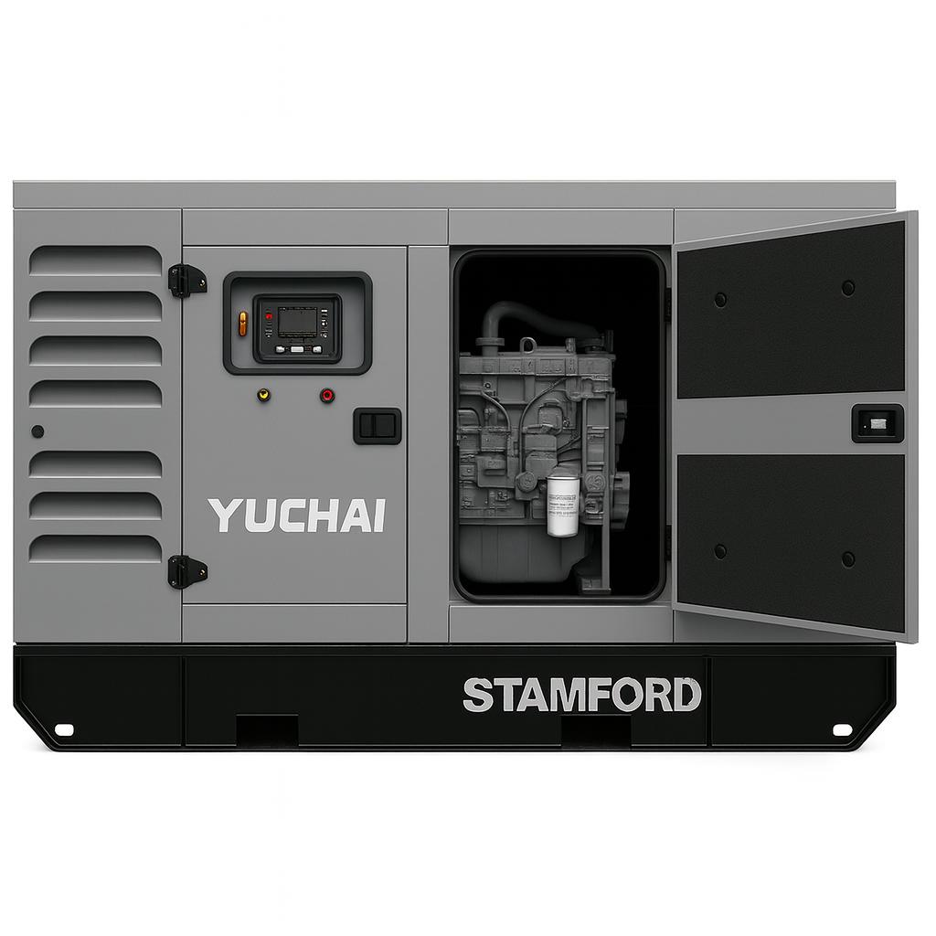 Дизельный генератор Yuchai GMP AY22 в кожухе