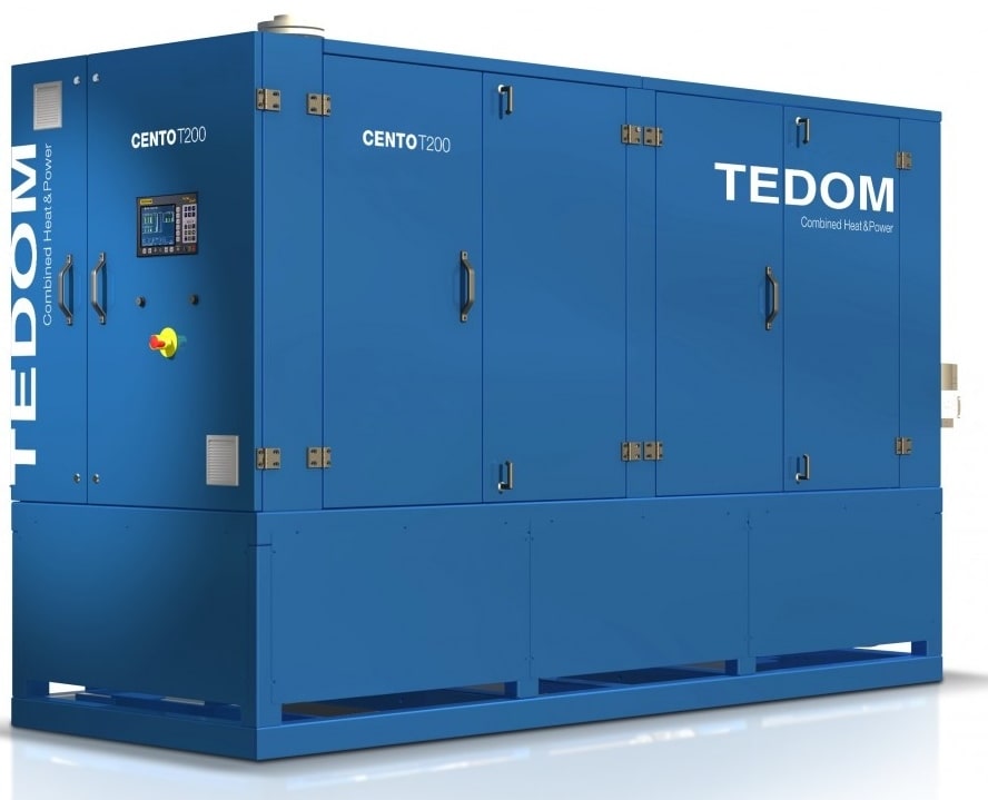 Газовый генератор Tedom Cento T160 в кожухе