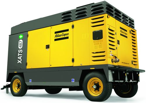 Дизельный компрессор Atlas Copco XATS 487 CD на шасси