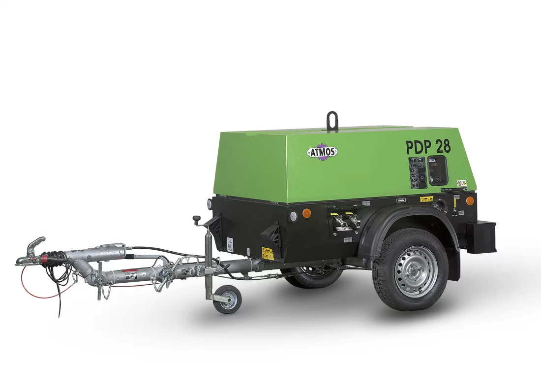 Дизельный компрессор Atmos PDP 28 10 фикс без тормоза