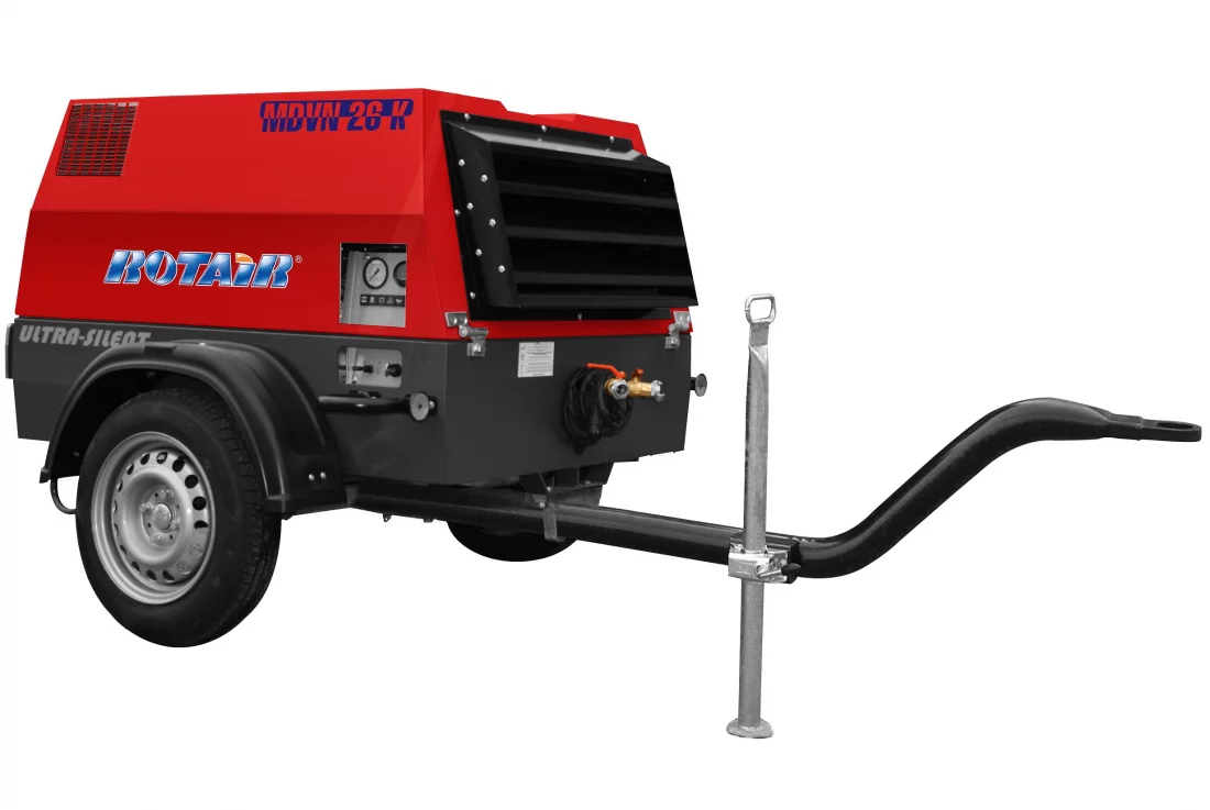 Дизельный компрессор Rotair MDVN 26K-13 на шасси