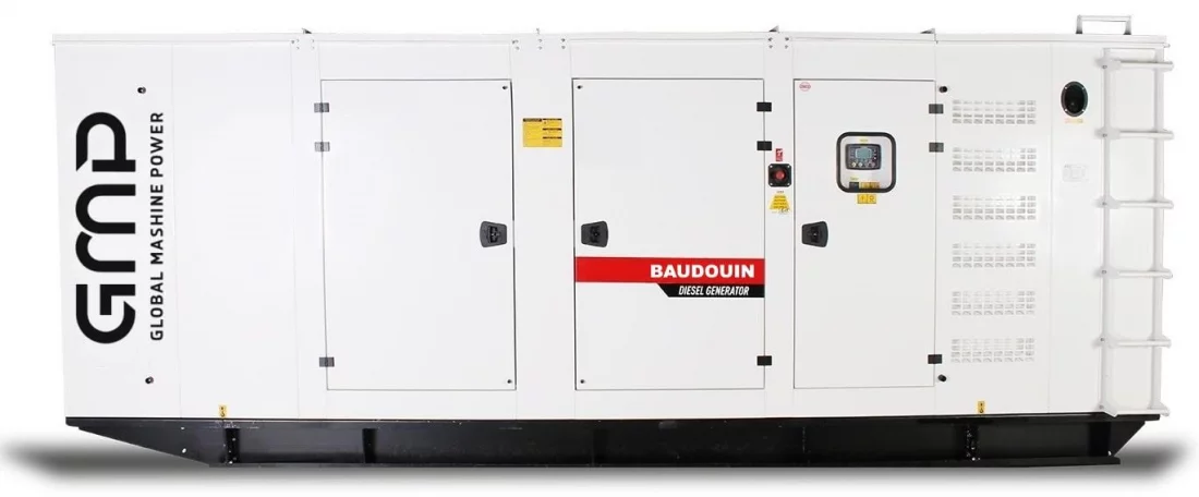 Дизельный генератор Baudouin GMP 1500BM в кожухе