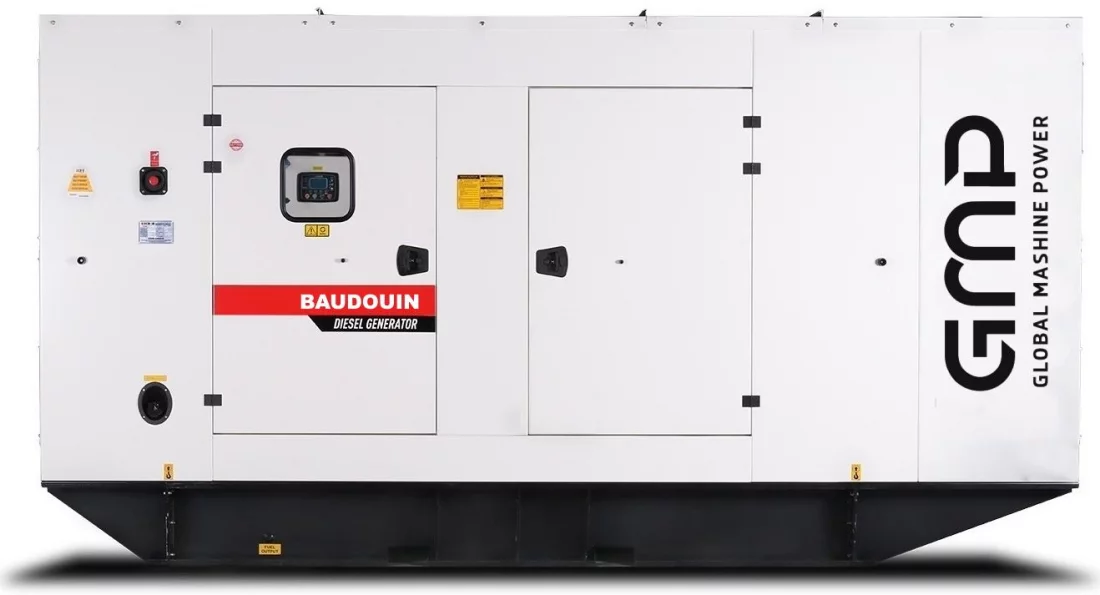 Дизельный генератор Baudouin GMP 550BM в кожухе