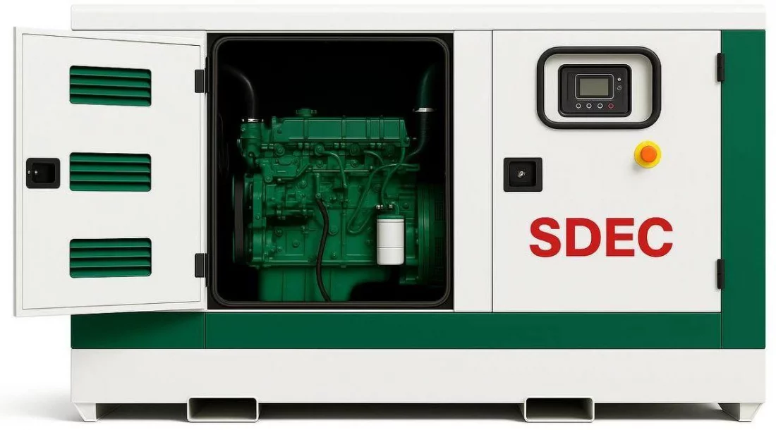 Дизельный генератор SDEC GMP 110SD в кожухе