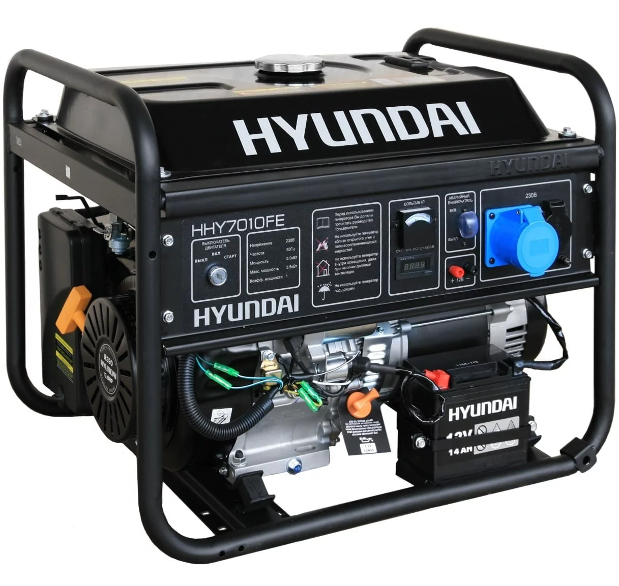 Бензиновый генератор Hyundai HHY 7010FE