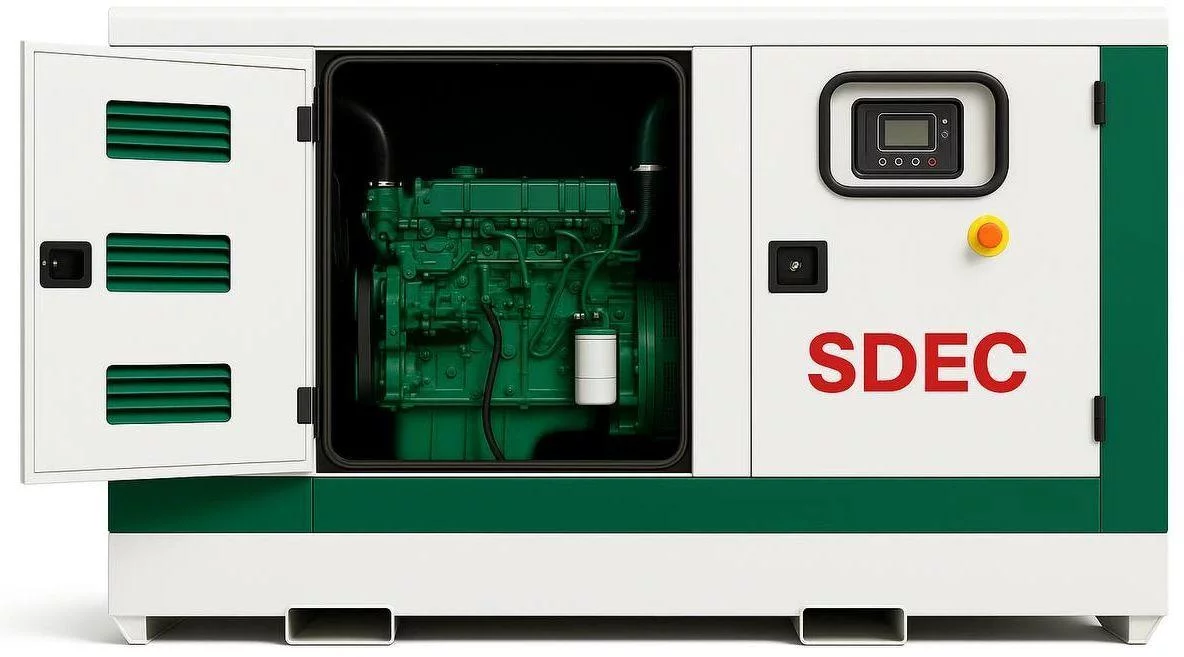 Дизельный генератор SDEC GMP 619SD в кожухе