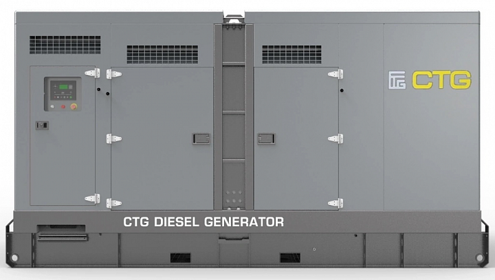 Дизельный генератор CTG 700С в кожухе