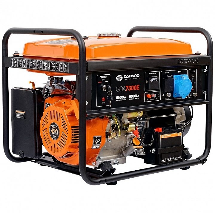 Бензиновый генератор Daewoo GDA 7500E