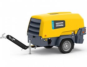 Дизельный компрессор Atlas Copco XAHS 38 на шасси — фото 1