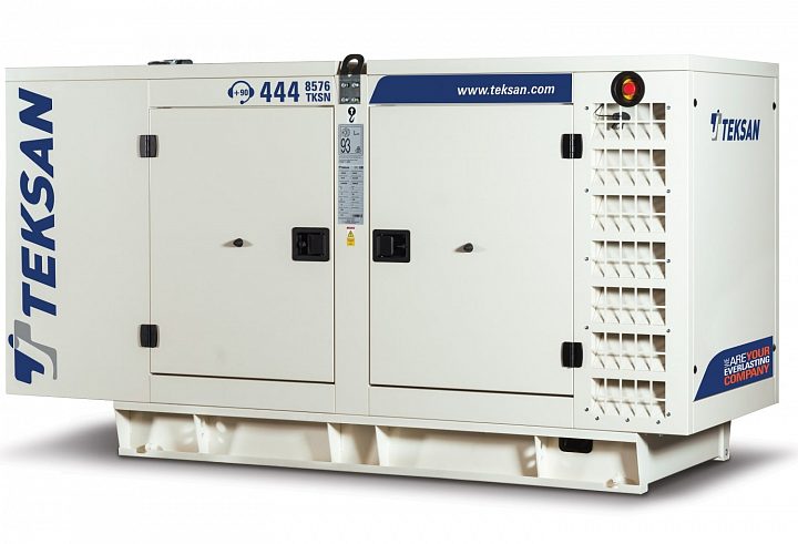 Дизельный генератор Teksan TJ50BD в кожухе