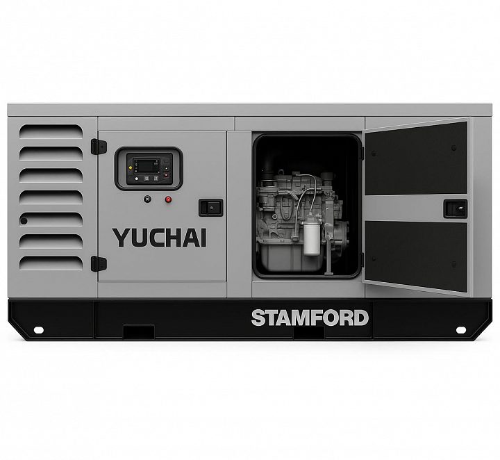 Дизельный генератор Yuchai GMP AY138 в кожухе
