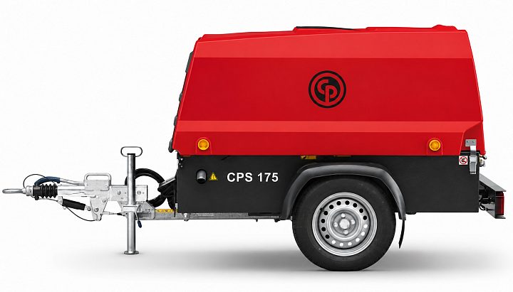 Дизельный компрессор Chicago Pneumatic CPS175 на шасси