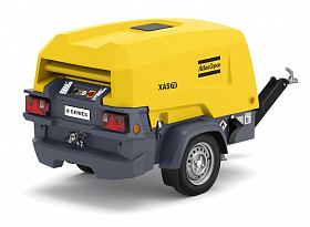 Дизельный компрессор Atlas Copco XAS 78 KD на шасси — фото 1