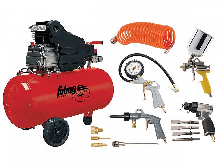 Поршневой компрессор Fubag Craftsman Set DC 2.5/50 + 7 предметов