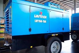 Дизельный компрессор LIUTECH LUY150-15A на шасси — фото 2