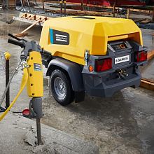 Дизельный компрессор Atlas Copco XATS 68 на шасси — фото 4