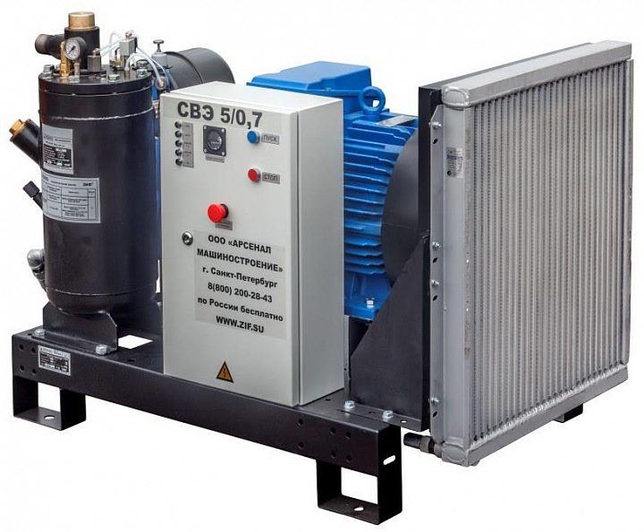 Винтовой компрессор ЗИФ СВЭ 4,4/1,0 без кожуха