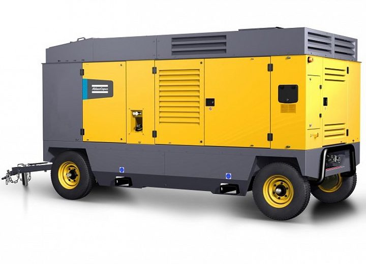 Дизельный компрессор Atlas Copco V 1200 25 на шасси