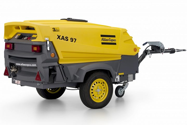 Дизельный компрессор Atlas Copco XAS 97 DD на шасси