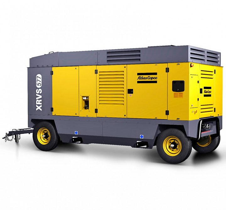 Дизельный компрессор Atlas Copco XRVS 577 CD на шасси