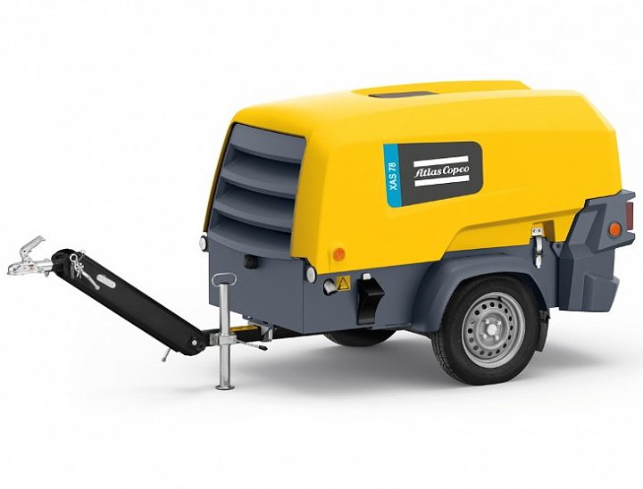 Дизельный компрессор Atlas Copco XAS 78 на шасси