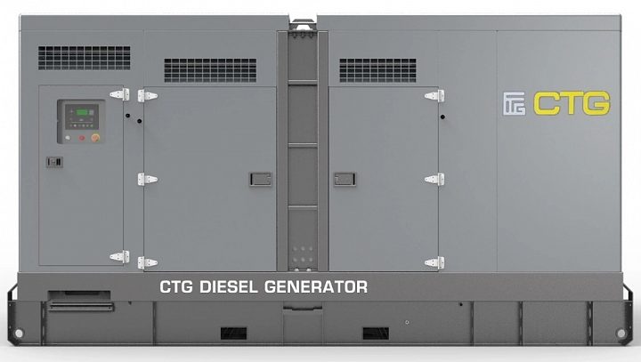 Дизельный генератор CTG 700D в кожухе с АВР