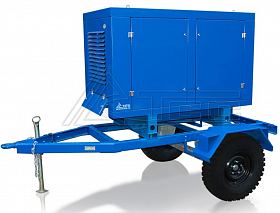Дизельный генератор ТСС АД-25С-Т400-1РПМ7 на шасси — фото 1