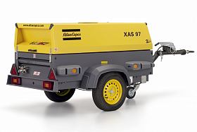 Дизельный компрессор Atlas Copco XAS 97 DD с генератором на шасси — фото 1