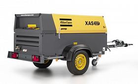 Дизельный компрессор Atlas Copco XAS 127 KD COM2 на шасси — фото 1