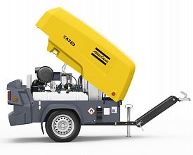Дизельный компрессор Atlas Copco XAS 48 KD с генератором на шасси — фото 3