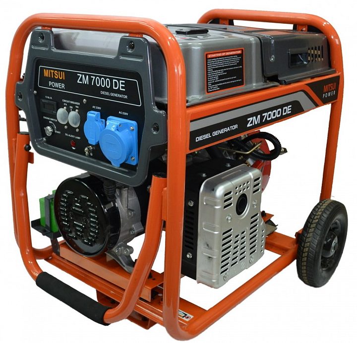 Дизельный генератор Mitsui Power ZM 7000 DE с АВР