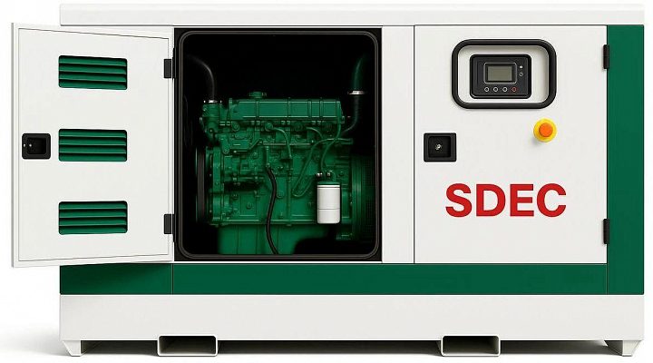 Дизельный генератор SDEC GMP 110SD в кожухе