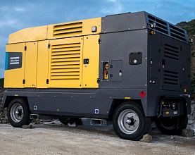 Дизельный компрессор Atlas Copco Y 1260 21 на шасси — фото 1