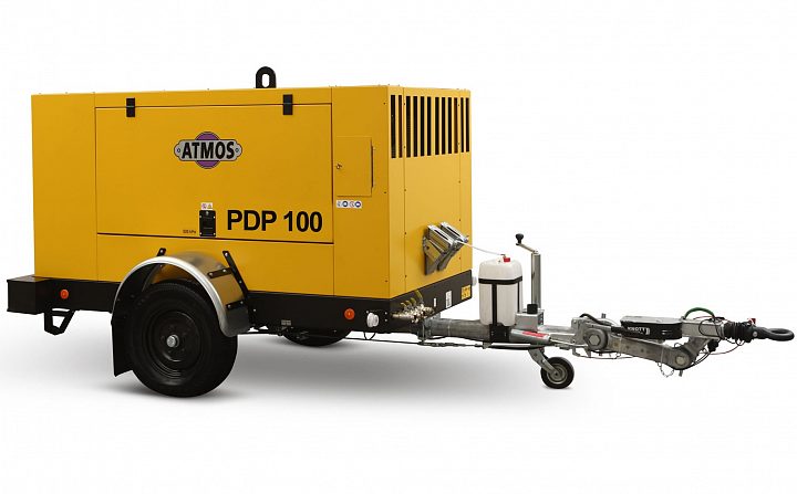 Дизельный компрессор Atmos PDP 100 фикс с тормозом